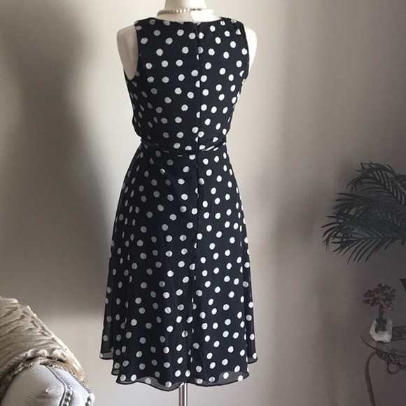 ‼️SOLD‼️Jessica Howard Polka Dot A-Line Midi Dress - Picture 7 of 8